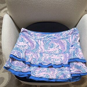Floral Pink and Blue Women's Skirt